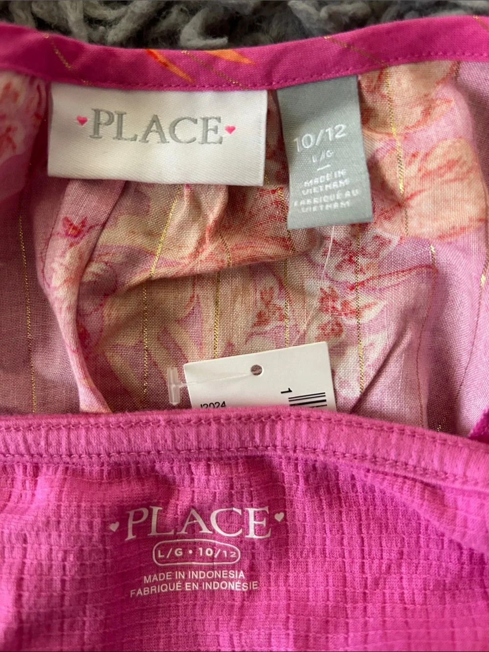 The Children's Place Hot Pink Floral Ruffle-Strap Camisole